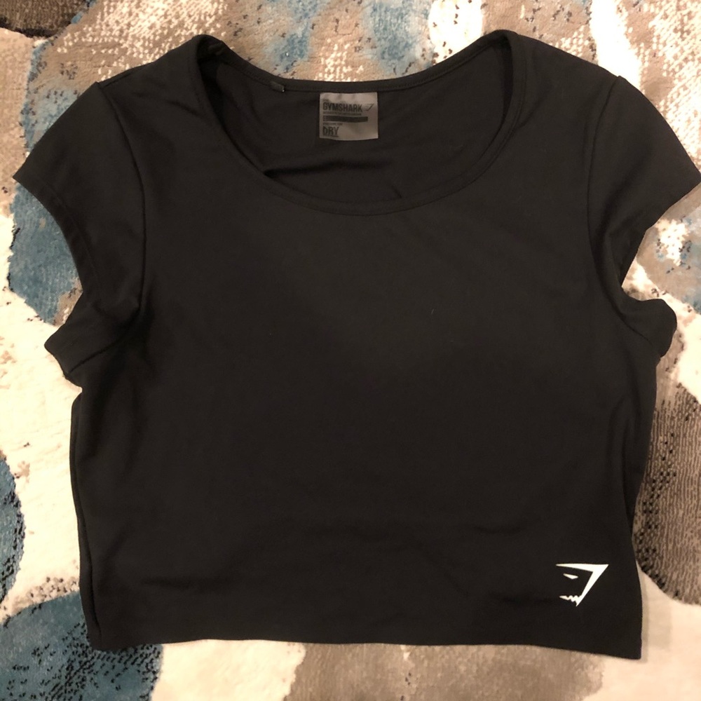 Gymshark Black Crop Top